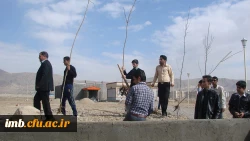 کاشت نهال توسط دانشجویان ، کارکنان و اساتید پردیس امام محمد باقر (ع)  2