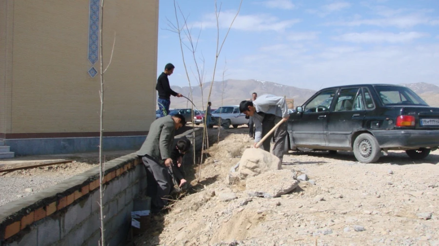 کاشت نهال توسط دانشجویان ، کارکنان و اساتید پردیس امام محمد باقر (ع) 2