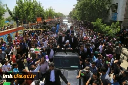 حضور کارکنان و دانشجو معلمان دانشگاه فرهنگیان استان در مراسم استقبال از رئیس جمهور و هیأت دولت  2