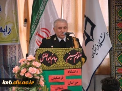 حضور امیردریادار علی وفادار فرمانده یگان های موشکی نیروی دریایی ارتش جمهوری اسلامی ایران در دانشگاه فرهنگیان خراسان شمالی 4