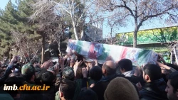 حضور کارکنان و دانشجویان دانشگاه فرهنگیان خراسان شمالی در مراسم تشییع شهید مدافع حرم 4