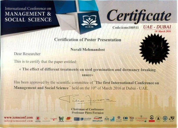 تأثیر تیمارهای مختلف در شکست خواب و جوانه زنی بیوتیپ های مختلف بذور سس 2