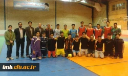 مسابقه فوتسال تیم های پردیس امام محمد باقر(ع)و دانشگاه پیام نور استان 2