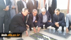 حضور جناب اقای دکتر مهرمحمدی سرپرست دانشگاه فرهنگیان در گلباران مزار شهداء در خراسان شمالی 3