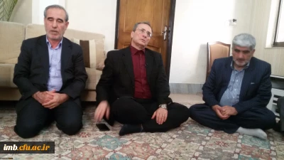 دیدار آقای دکتر مهر محمدی سرپرست دانشگاه فرهنگیان با خانواده شهید عبداله برزگ