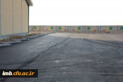 آسفالت ریزی محوطه سراهای دانشجویی و مجموعه ورزشی دانشگاه فرهنگیان خراسان شمالی 5