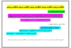 دستورالعمل و آیین نامه فنی

دومین المپیاد ورزشی دانشجو معلمان 2