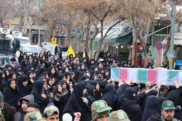 مراسم استقبال، تشییع و خاکسپاری شهدای گمنام با حضور با شکوه اقشار مردم، دانشگاهیان و دانشجویان در دانشگاه فرهنگیان خراسان شمالی 9