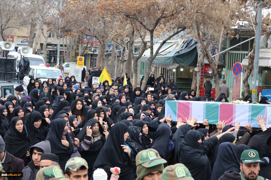 مراسم استقبال، تشییع و خاکسپاری شهدای گمنام با حضور با شکوه اقشار مردم، دانشگاهیان و دانشجویان در دانشگاه فرهنگیان خراسان شمالی 9