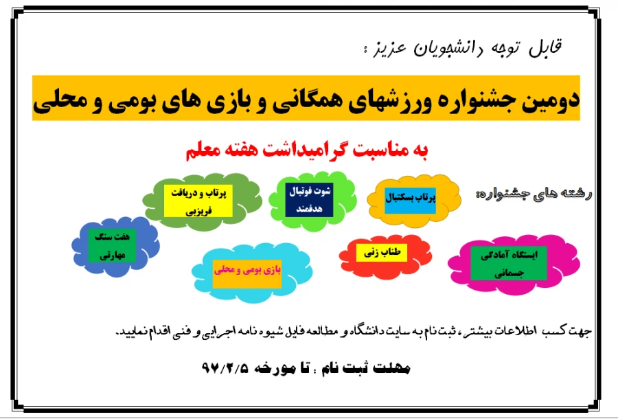 دومین جشنواره ورزشهای همگانی و بازی های بومی و محلی 2