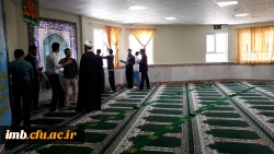 گزارش تصویری غبارروبی از نمازخانه های پردیس امام محمد باقر(ع) و سرای دانشجویی به مناسبت شروع ماه مبارک رمضان 2