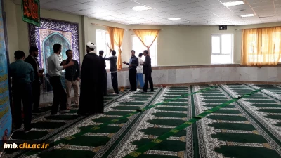 گزارش تصویری غبارروبی از نمازخانه های پردیس امام محمد باقر(ع) و سرای دانشجویی به مناسبت شروع ماه مبارک رمضان