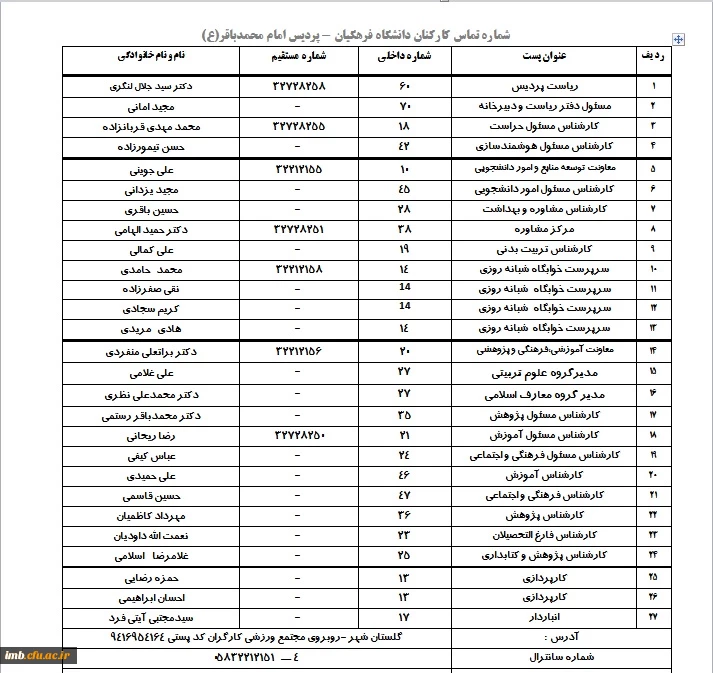 شماره تلفن 2