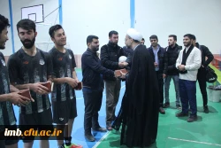 مسابقه فوتسال بین تیم  دانشگاه فرهنگیان و حوزه علمیه امام خمینی بجنورد برگزار شد 2